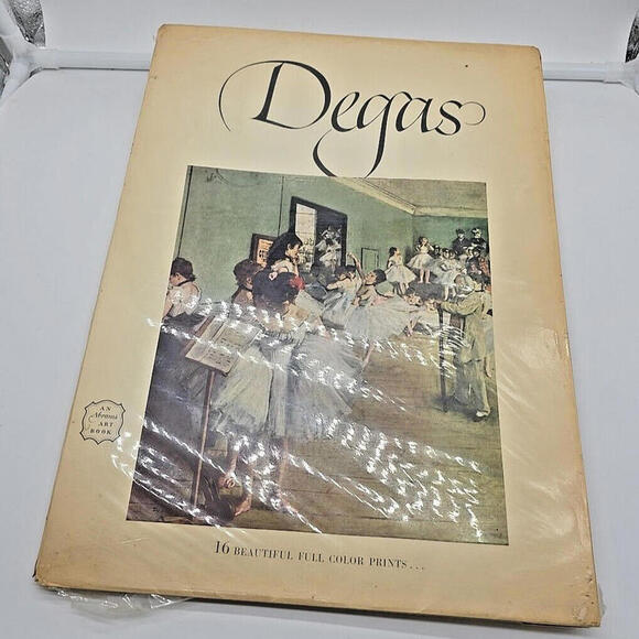 Vintage 1952 Abrams Art Book Degas (1834-1917)‎ 16 Beautiful Full Color Plates - Picture 2 of 16